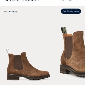 Polo Ralph Lauren Bryson Suede Chelsea Boot Size 13 Men